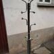 Vintage metal and marble coat rack