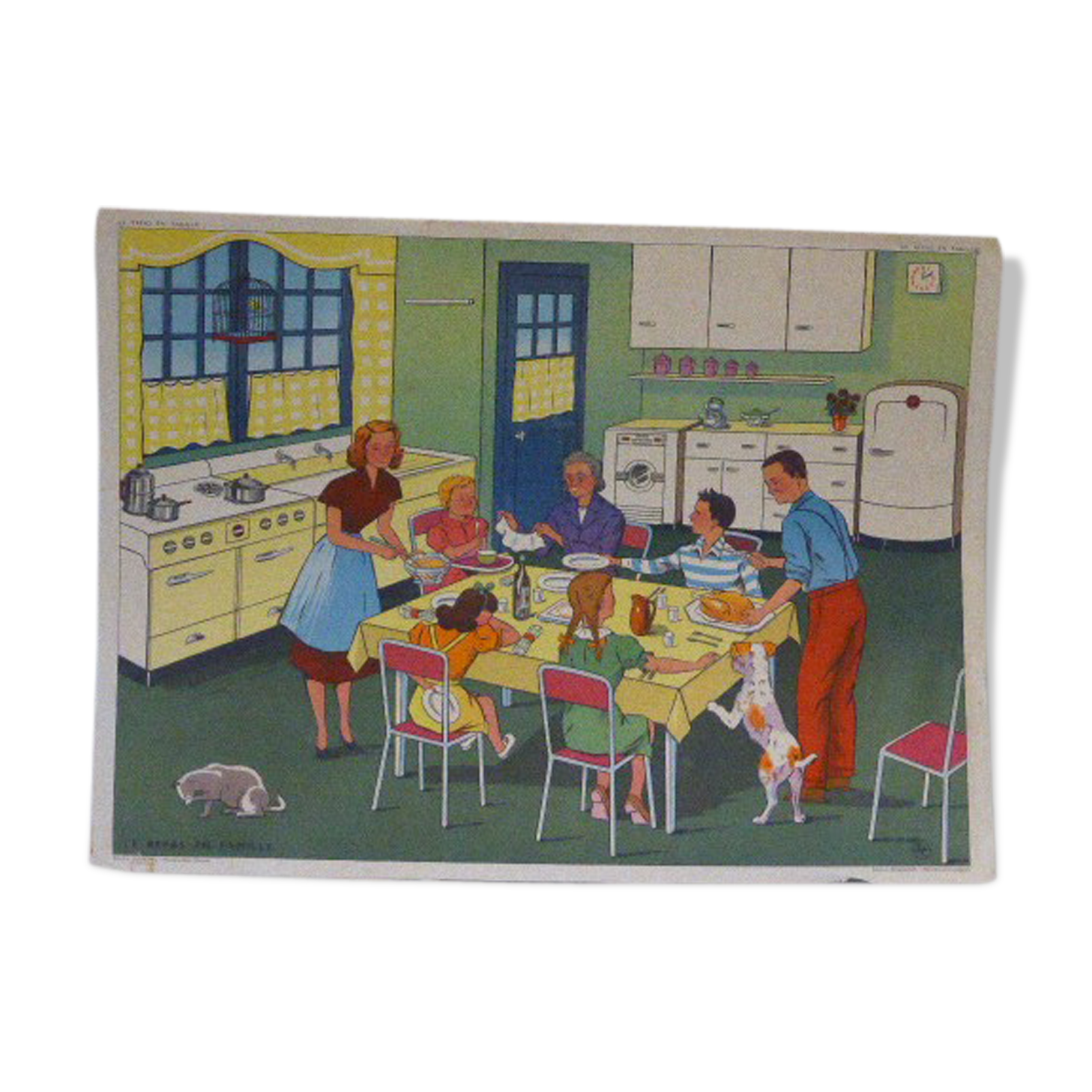 School poster editions Nightingale montmorillon Vienna 1960