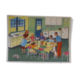 School poster editions Nightingale montmorillon Vienna 1960