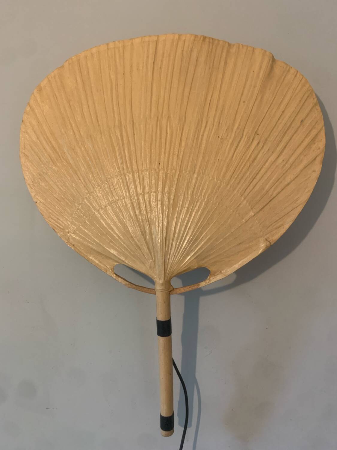 Uchiwa wall light pair by Ingo Maurer
