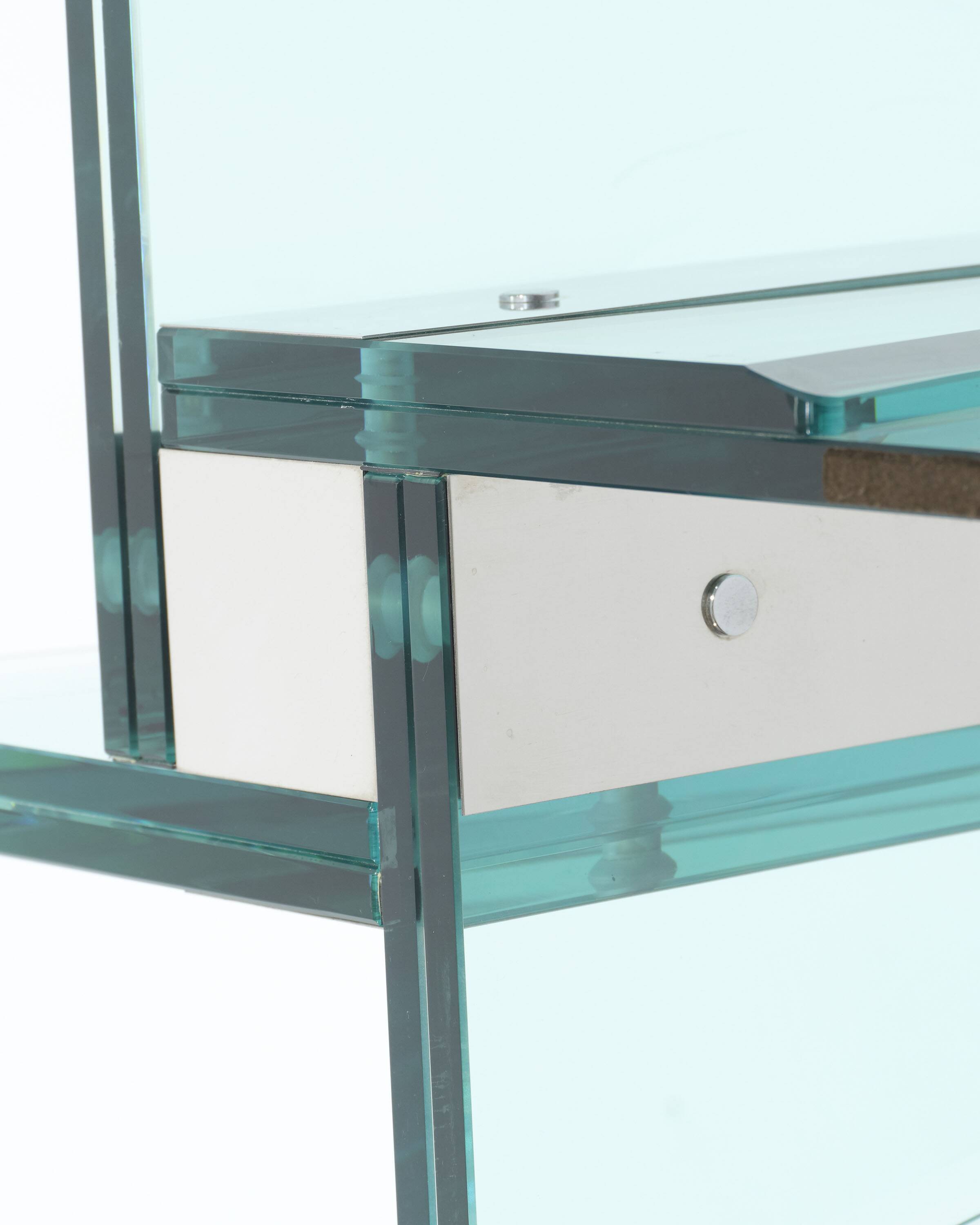 Table en verre pietro chiesa, 1970s