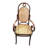 Thonet n°17 curved wooden armchair