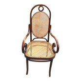 Thonet n°17 curved wooden armchair