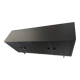 Buffet / black fluted wooden sideboard 170 x 80 cm