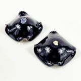 Pair of Mid Century Murano Glass Bowls by Dino Martens for AVEM (Italy, 1950s/1960s)