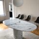 Table marbre arabescato Italie vintage
