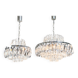 A pair of Vintage Viennese Crystal Chandeliers, 70s
