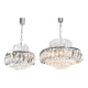 Paire de lustres en cristal viennois vintage, années 70