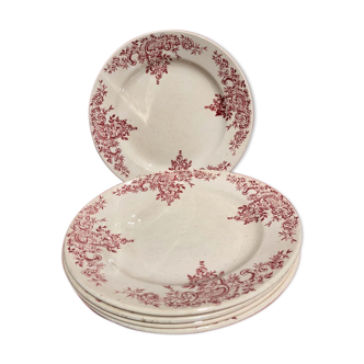 Set of 5 flat plates Iron Earth