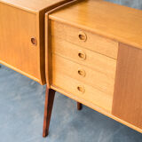 Norwegian teak storage furniture, Ergo model, 2 modules by Blindheim