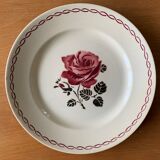 Lot de 6 assiettes plates en faïence de Badonviller