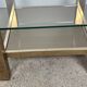 Coffee table by Belgo Chrome 1970 in 23 carat plating