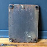 Vintage 1970's 2nd class railroad car plate