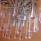 Chandelier Murano Venini tassels drops