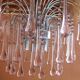 Chandelier Murano Venini tassels drops