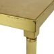 Design set of 3 nesting tables brass copper glass gold style maison jansen