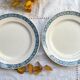 6 Flat plates Terre de fer Longchamp model René Made in France