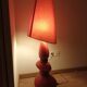 Lamp / luminaire retro 1970s style red
