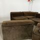 Old vintage modular sofa 6 elements of the 70s velvet / design