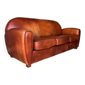 Vintage leather club sofa