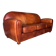 Vintage leather club sofa