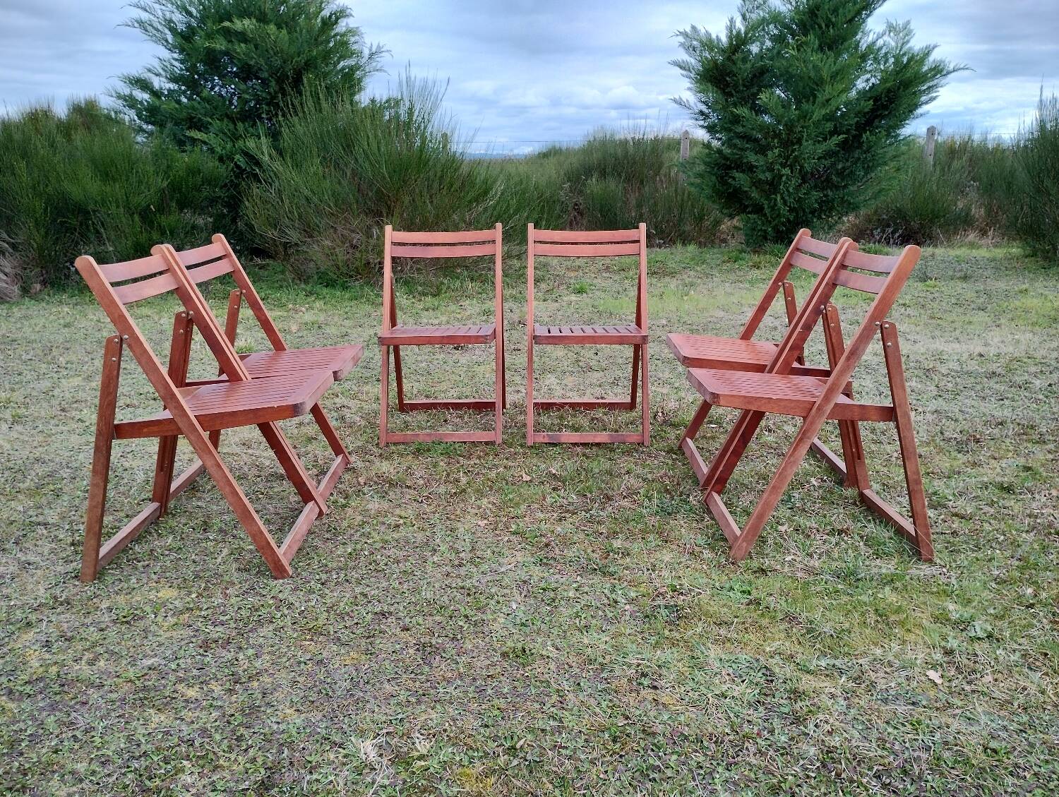 Vintage folding chairs