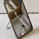 Vintage barber mirror 1950s 17.5 x 12.5 cm