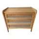 Commode rotin vintage authentique
