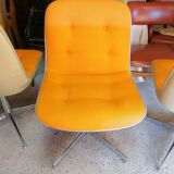 Set of 12 vintage Steelcase Strafor office chairs by Randall Buck