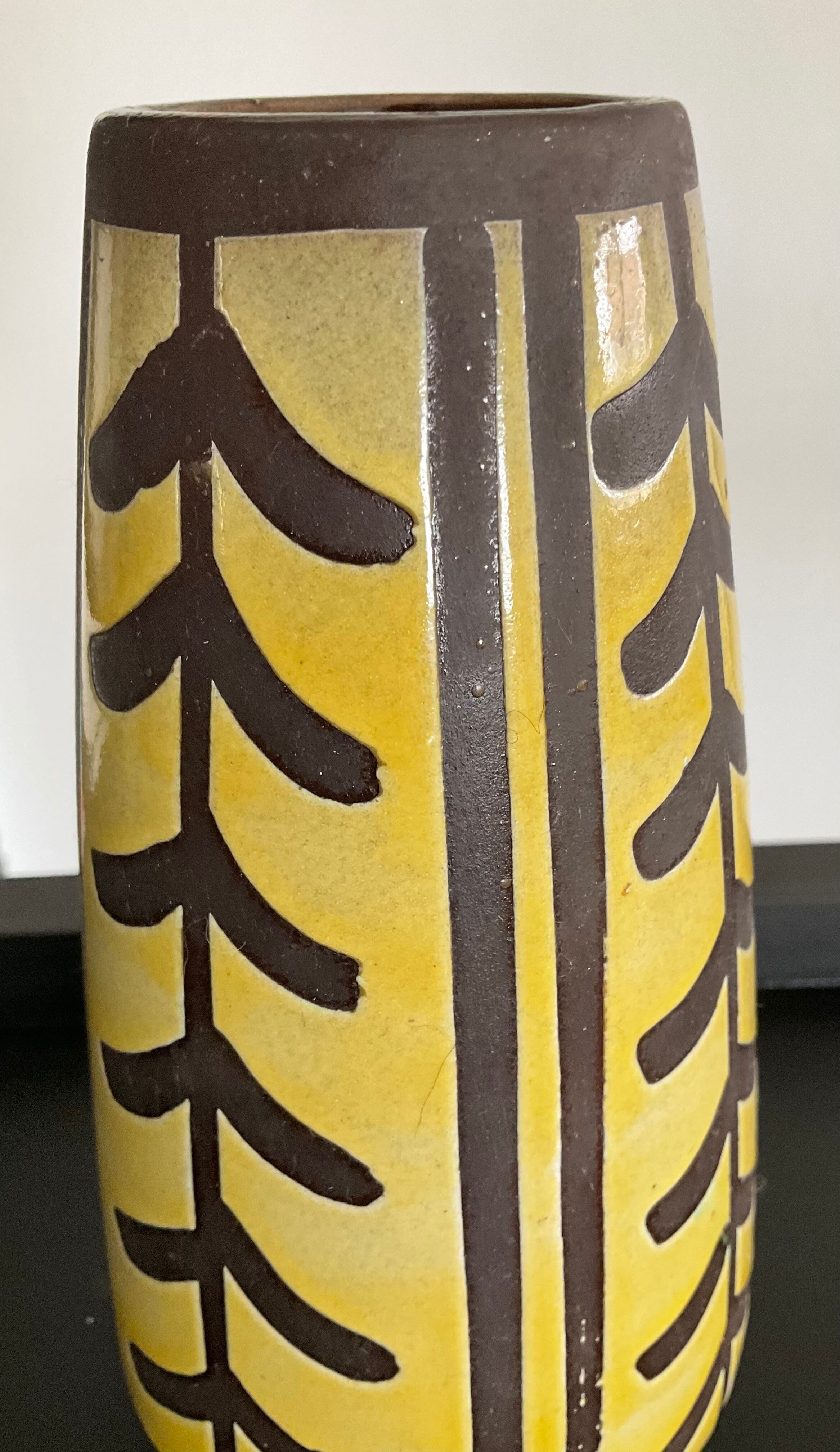 Vintage Ceramic vase Scheurich from the 70s Germany