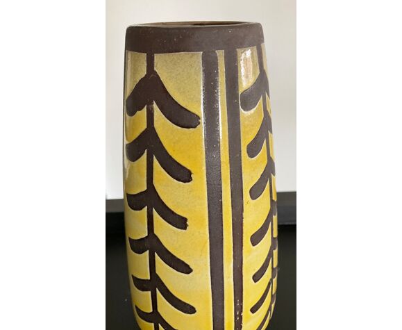 Vase vintage en céramique Scheurich des années 70 Germany