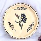 Assiette décorative de Salins France  décor Epinal     25,5 cm