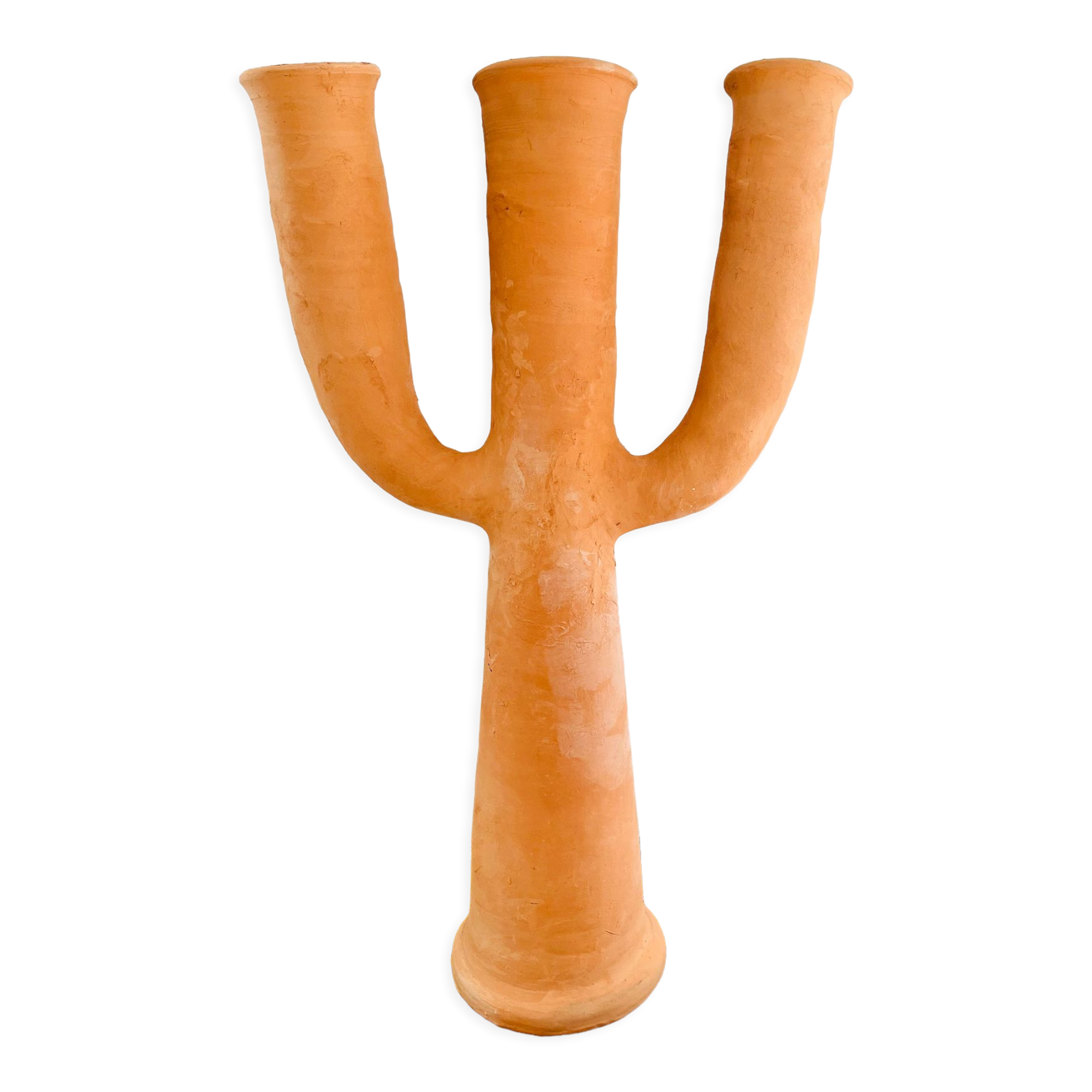 Moroccan raw terracotta candle holder