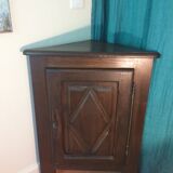 Vintage wooden corner buffet furniture
