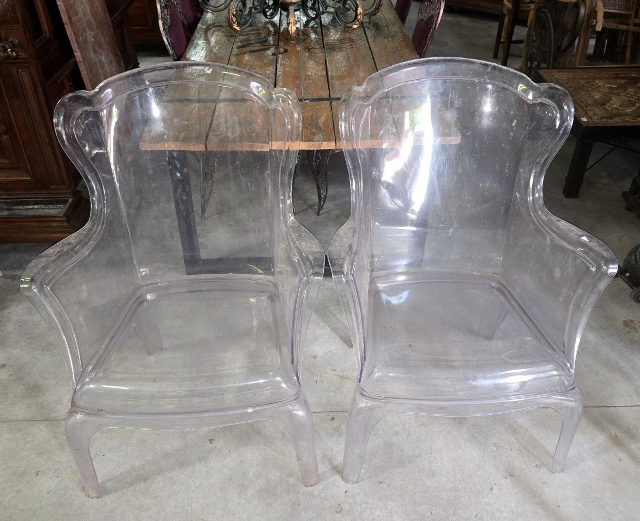Pair of "Pasha" armchairs after Pedrali