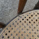 Set of 6 bistro chairs canned in curved wood N°18