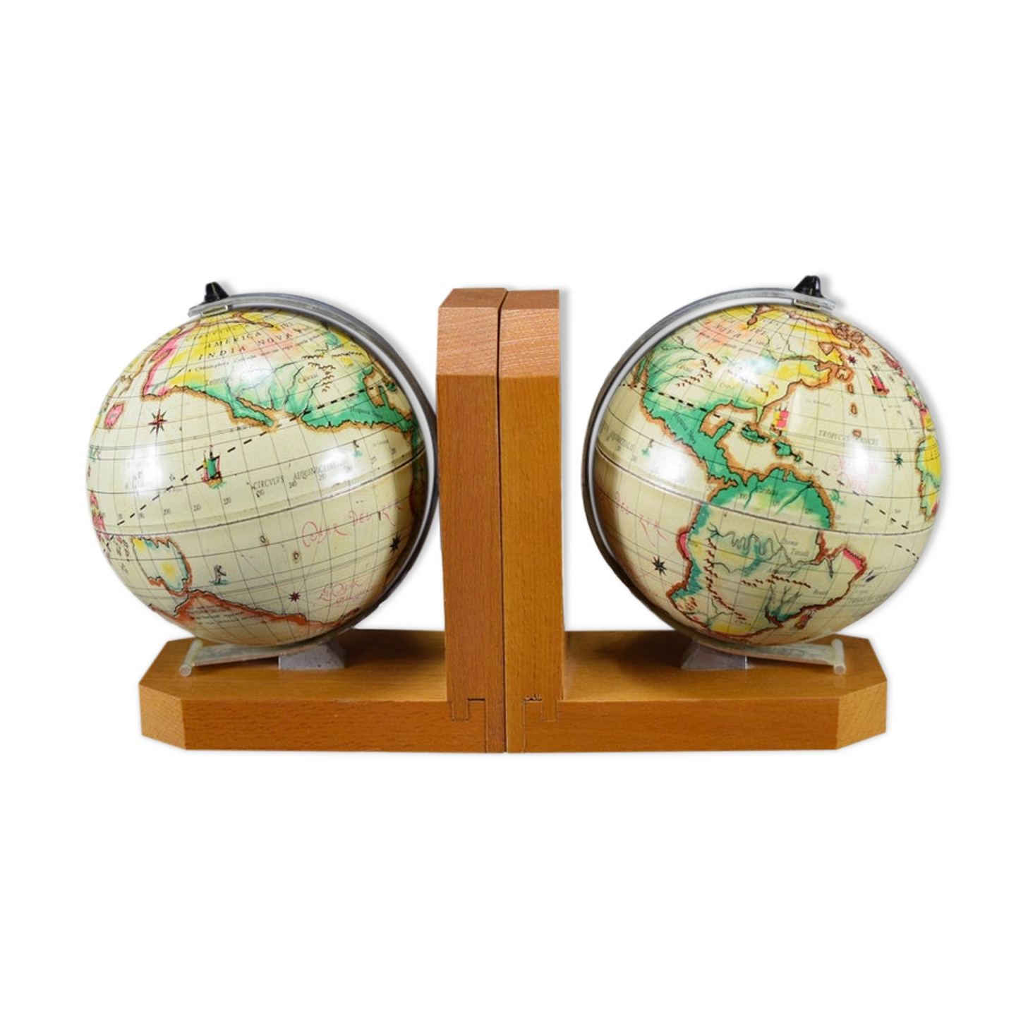 Greenhouse book vintage globes world map toys mont blanc