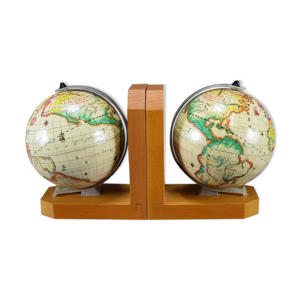 Serre livre vintage globes - mappemonde