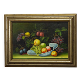 Still life with fruits, oil painting on canvas, Germany 1950s