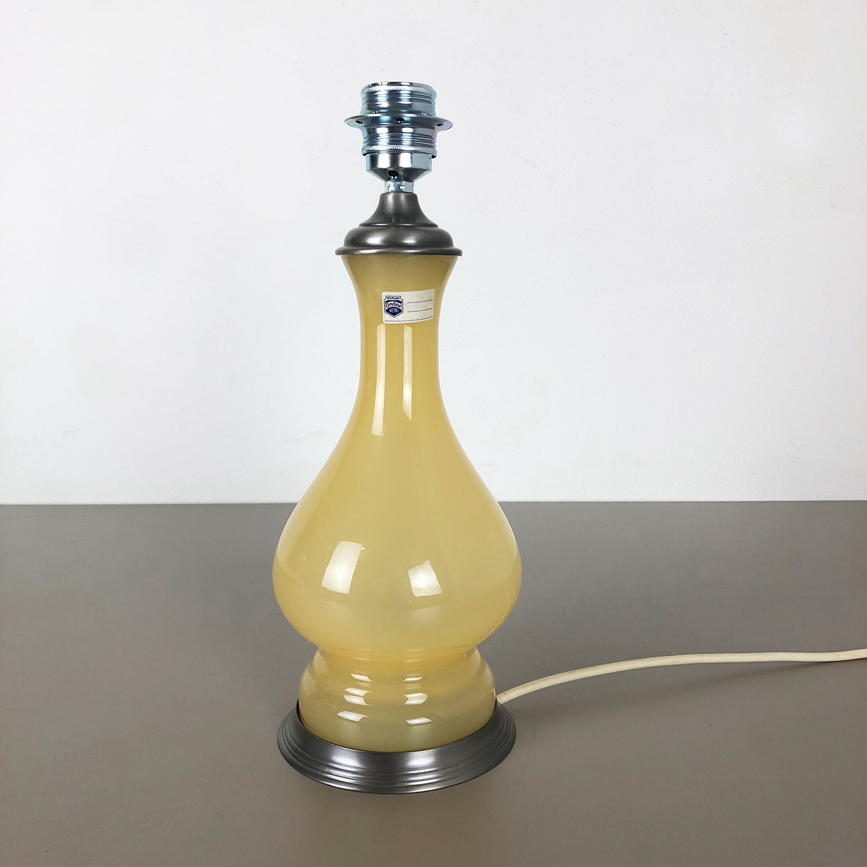 Murano glass "honey" table light by Cenedese Vetri, 1960s