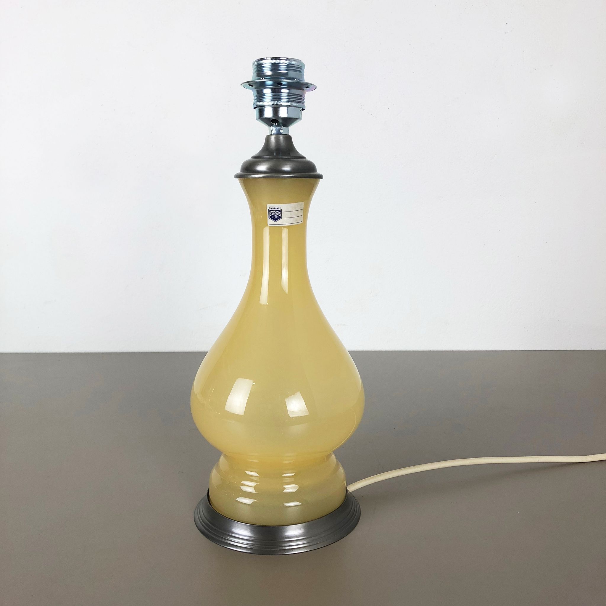Murano glass "honey" table light by Cenedese Vetri, 1960s