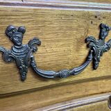 Parisian chest of drawers in solid oak Louis XIV style