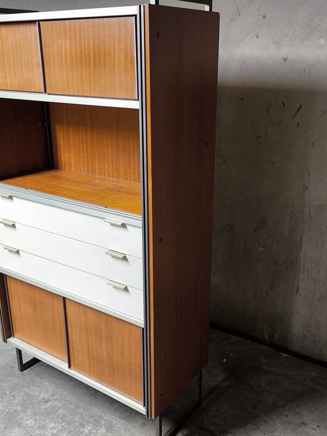 Vintage EFA bookcase and shelves by Georges Frydman