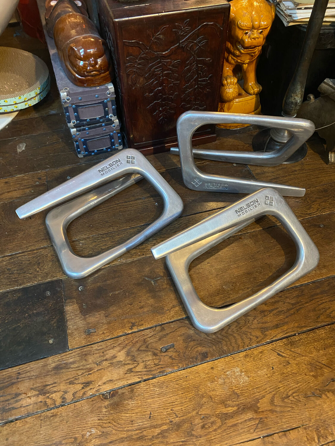 Set of 3 Nelson design footrests