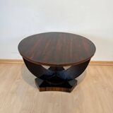 Art Deco Round Side Table in Rosewood Veneer, France, 1930s