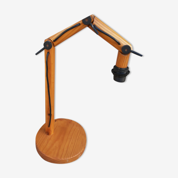 Lampe articulée en bois