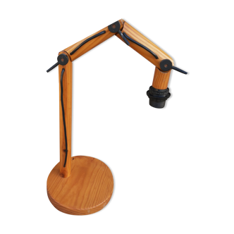 Lampe articulée en bois