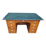 Desk with old oak administration pedestal