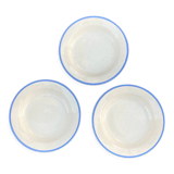 Assiettes en grès moucheté