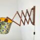 Scandinavian Teak Scissor Wall Lamp, 1950s